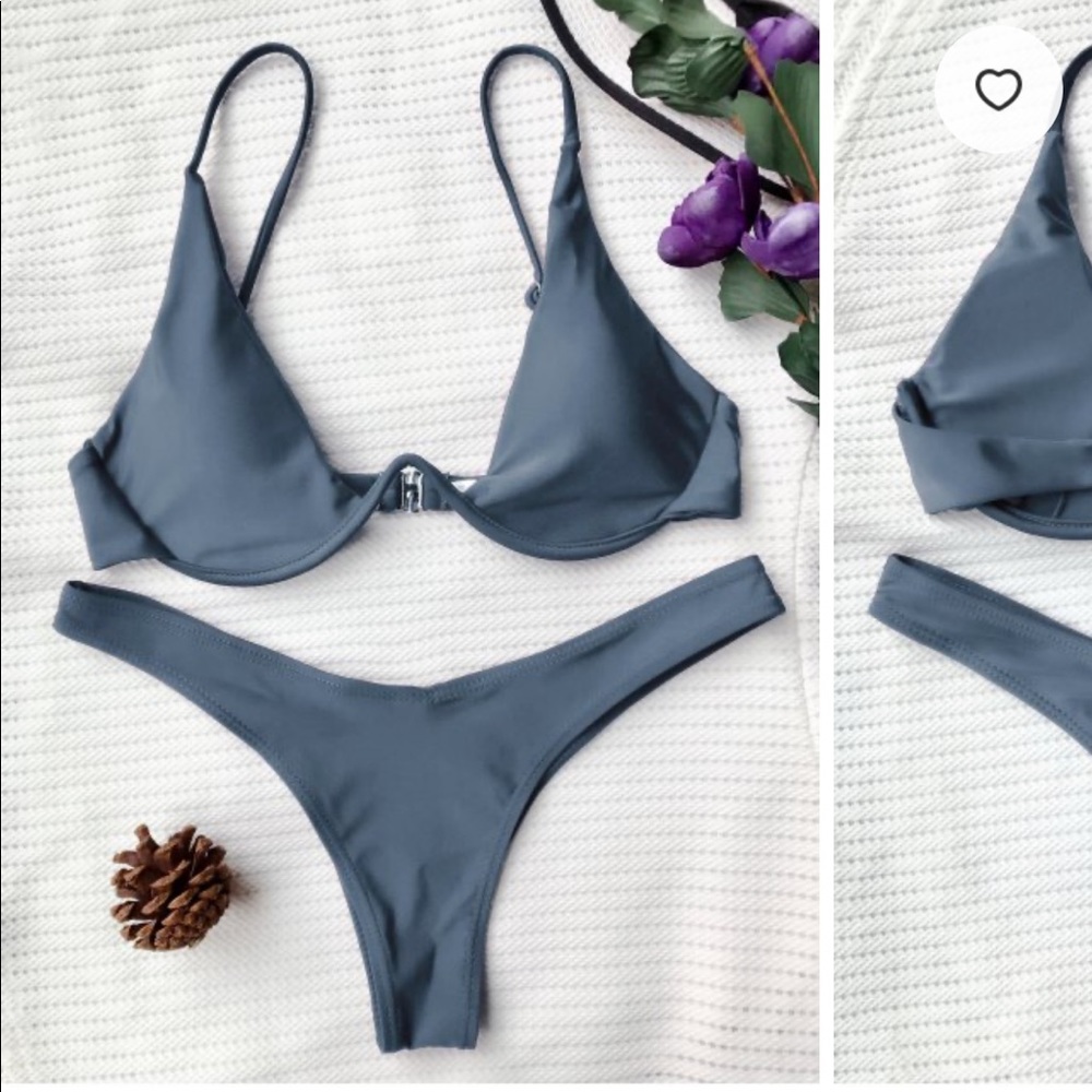 $15 Underwire blue bikini set